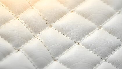 A high-quality embossed white leather texture with a soft, luxurious surface and subtle pattern details