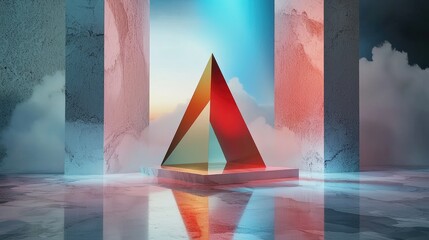 Poster - Minimalist tech-inspired backdrop with gentle polygons, smooth transitions, and a contemporary touch.