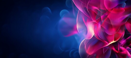 Fototapete - An abstract image representing flowing forms in vibrant colors