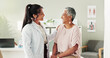 © CC2000/peopleimages.com - Clinic, doctor and check up with mature woman, discussion and healthcare, service and consultation. Hospital, caregiver and person with patient in office, test and support of medical professional