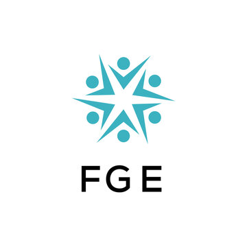 FGE creative minimalist letter logo.