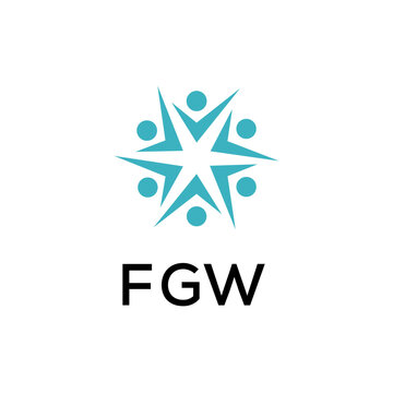 FGW creative minimalist letter logo.