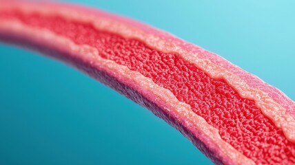 Poster - Examining blood vessel structure medical laboratory 3d visualization scientific research close-up health insights