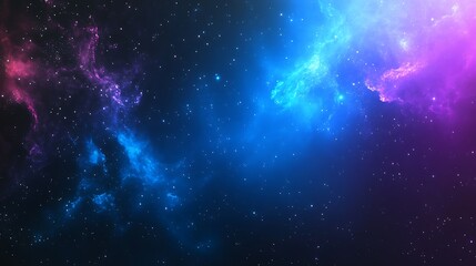 Wall Mural - vibrant cosmic cloudscape of the galaxy with stars and nebula for scientific exploration