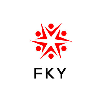 FKY creative minimalist letter logo.