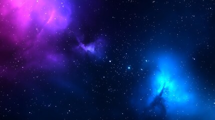 Wall Mural - cosmic symphony: a breathtaking nebula cloudscape with stars, galaxies, and cosmic dust