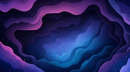 Wall Mural - abstract cosmic background with nebulae and stars, dreamy space scene for banners and backdrops