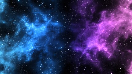 Wall Mural - cosmic nebula background with stars, galaxies and colorful space clouds for science and astronomy