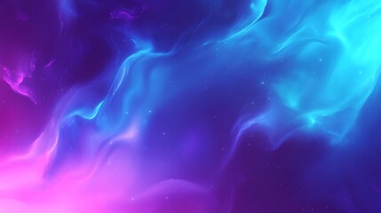 Wall Mural - abstract nebula cosmos background with glowing light effects and vibrant color gradients