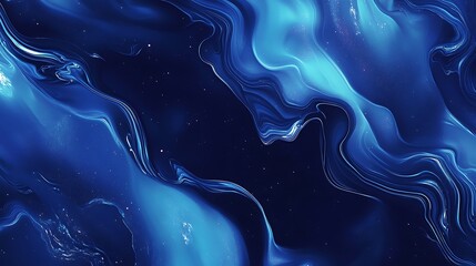 Wall Mural - abstract blue wave background with flowing patterns and gradients, swirling motion design