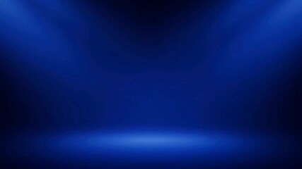 Wall Mural - abstract blue background with soft spotlight light