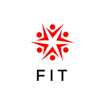 FIT creative minimalist letter logo.