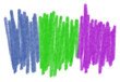 © Mykmicky - Traînées de peinture pastel, bleu, vert, violet, fond transparent, fichier PNG pour superposition artistique