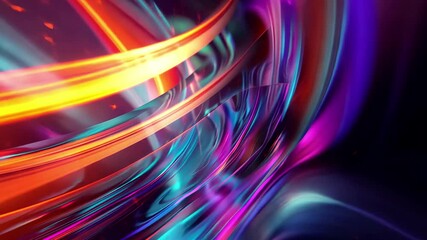 Poster - Vibrant colors swirl together in a dynamic pattern, creating an abstract and mesmerizing visual experience that evokes a sense of movement and energy.