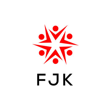 FJK creative minimalist letter logo.