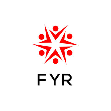 FYR creative minimalist letter logo.