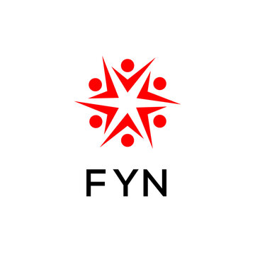 FYN creative minimalist letter logo.