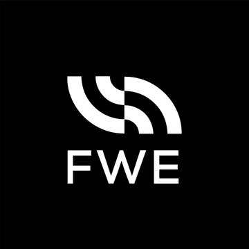 FWE creative minimalist letter logo.