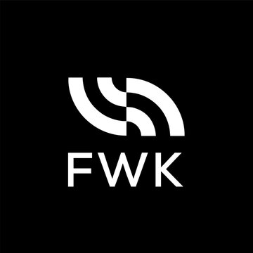 FWK creative minimalist letter logo.