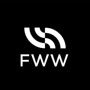 FWW creative minimalist letter logo.