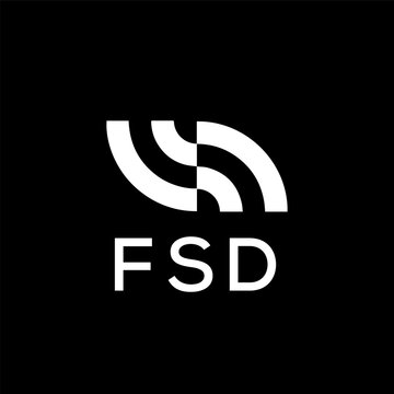 FSD creative minimalist letter logo.