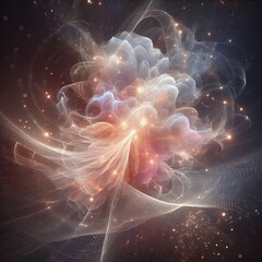Wall Mural - like layers of light drift across
