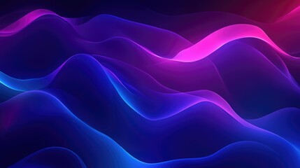  - Abstract Digital Waves in Vibrant Colors of Purple, Blue, and Pink Creating a Dreamlike Background for Creative and Artistic Projects