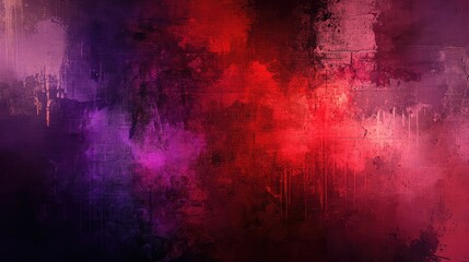 Poster - Abstract artistic background with vibrant colors and texture highlighting shades of red, purple, and black creating a dramatic and eye-catching visual effect for designs and projects.