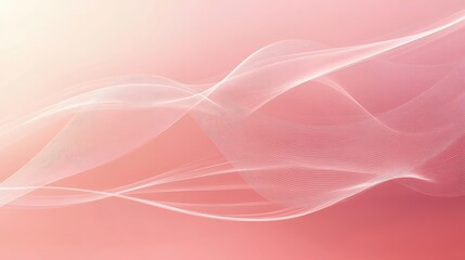 Poster - Soft Fluid Background With Delicate Waves and Gentle Gradients in Shades of Pink, Ideal for Modern Design Projects and Artistic Creations