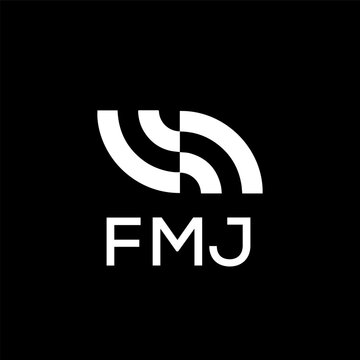 FMJ creative minimalist letter logo.