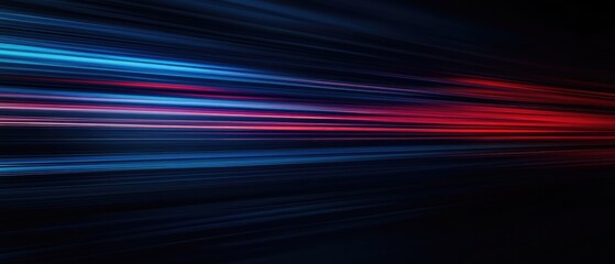 Poster - Dynamic Abstract Background with Flowing Blue and Red Light Streaks Pattern for Futuristic Technology Concept or Energy Visualizations