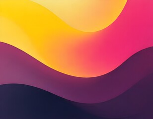 Poster - Colorful abstract wave background with flowing curves and vibrant patterns