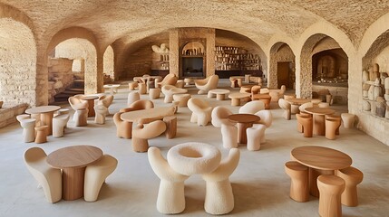 Poster - A beautifully designed interior featuring unique furniture and architecture elements