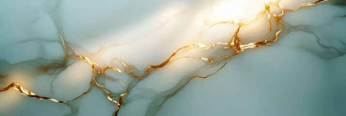 Fototapete - Elegant marble texture with golden veins showcasing a luxurious aesthetic and refined visual appeal