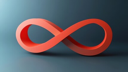 Poster - A curved arrow forming an infinity loop, symbolizing endless possibilities and continuity