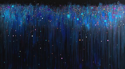 Poster - Colorful Abstract Art with Dripping Paint and Vibrant Splashes