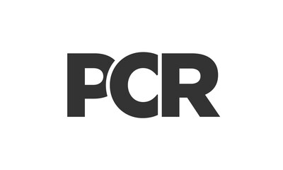 Poster - PCR logo design template with strong and modern bold text. Initial based vector logotype featuring simple and minimal typography. Trendy company identity.