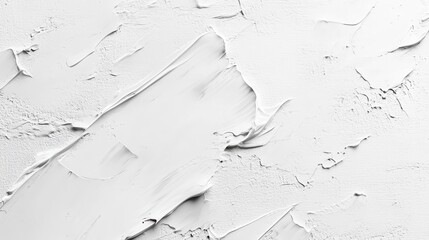 Poster - Textured white oil painting with bold, layered brushstrokes creating intricate abstract pattern, revealing dynamic artistic expression through impasto technique