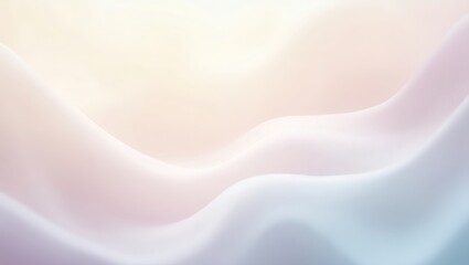 Aufkleber - abstract waves background in gentle pastel color palette, creating a sense of serenity and calmness. The fluid and smooth forms resemble soft fabric or flowing water