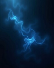 Aufkleber - abstract, ethereal, and glowing blue waves, creating a mesmerizing visual display. It evokes a sense of mystery and depth