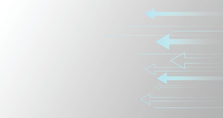 Poster - Grey white arrows business style background design