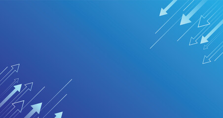Poster - Blue abstract gradient business background illustration design