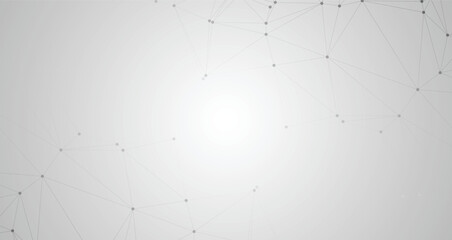 Poster - Modern gradient white digital grid wallpaper background