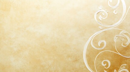 Poster - Abstract background with decorative floral swirls and delicate color tones