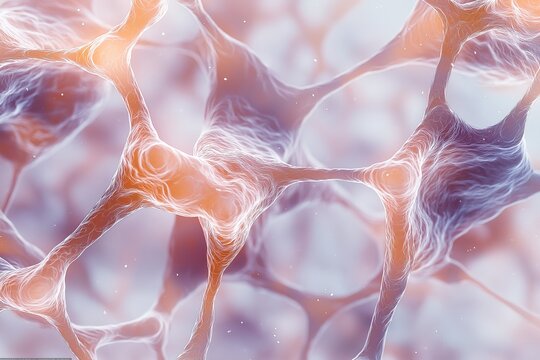 Electron Microscope View of Rapidly Dividing Cancer Cells, Extreme Close-Up with Glowing Edges, Ultra-HD Medical Rendering, Cellular Mutation, Eerie Organic Structures, High Contrast Biology Visual