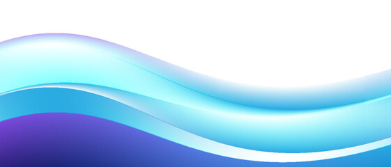 Poster - gradient blue wave curve shape design for brochure presentation corporate website flyer banner trans
