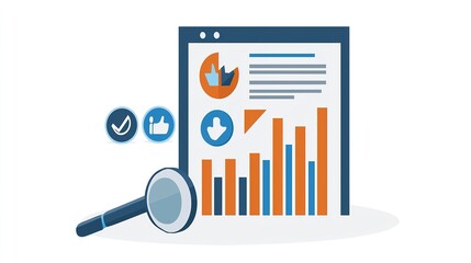 Poster - An Illustration Showing Analysis and Data Visualization Charts