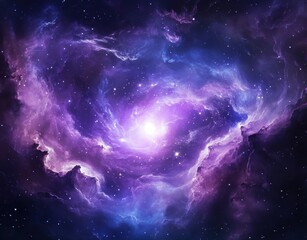 Wall Mural - space background with stars