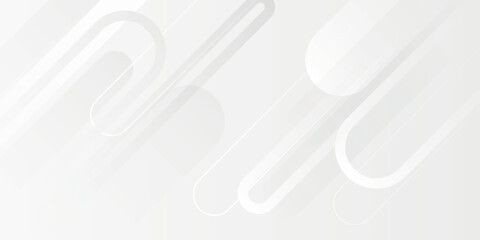Poster - Abstract white background. Minimal geometric white light background 
