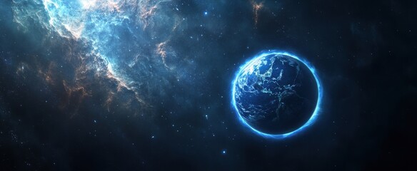 Wall Mural - blue planet earth